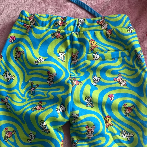 tokidoki Blue and Green Patterned Joggers - Picture 2 of 4